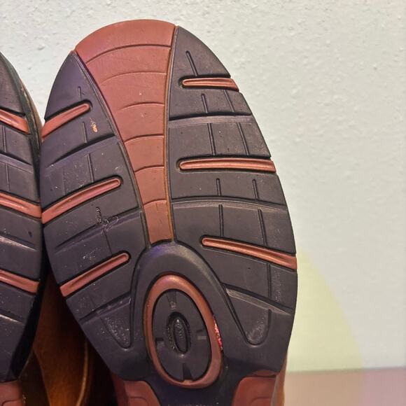 Justin Women’s 9.5B Waterproof Leather Work Boots Brown Lace-Up Zip - Picture 10 of 10